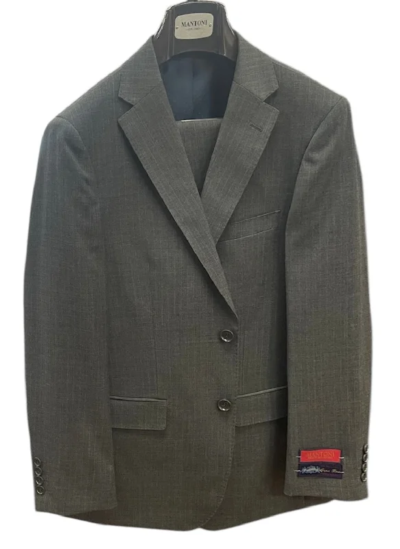 PINSTRIP S/B SUIT - GREY Refined Men's Classic 