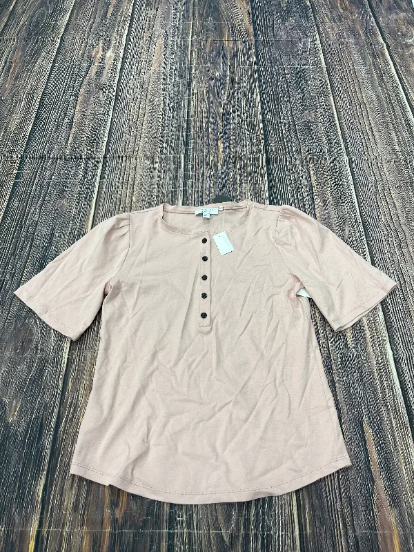 Top Short Sleeve Basic By Ann Taylor In Pink, Size: M Youthful Men's Pop