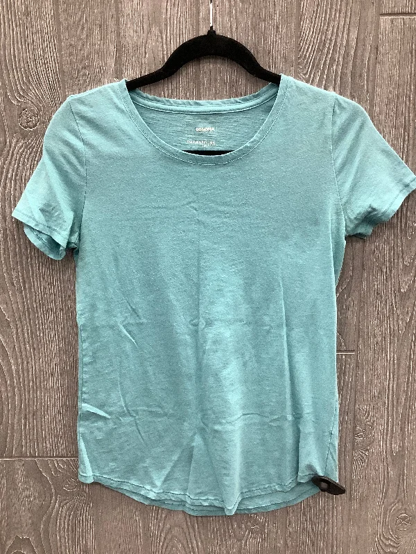 Top Short Sleeve Basic By Sonoma In Blue, Size: Xs Casual Men's Loose