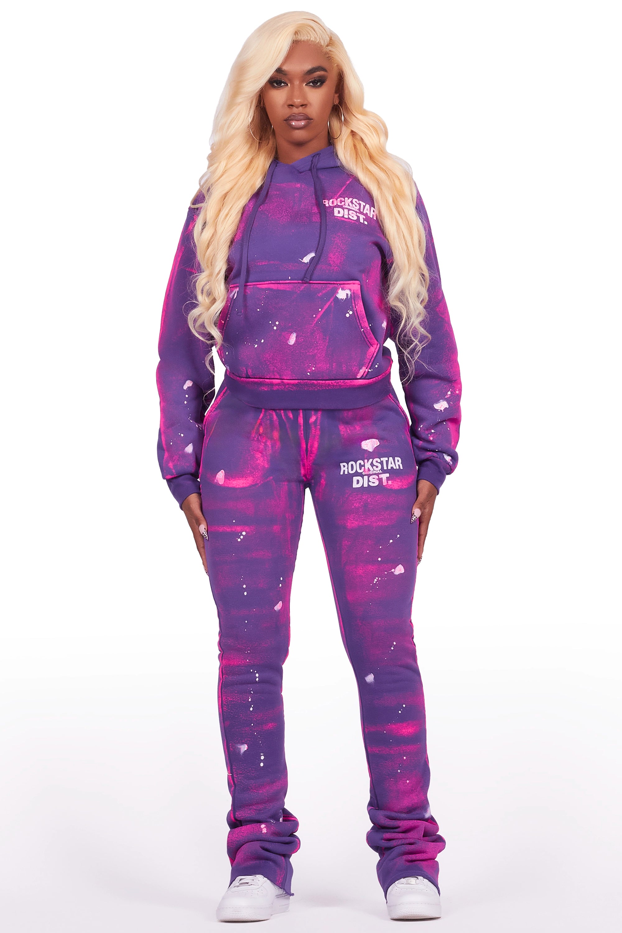 Keiana Purple Super Stacked Trackset Artistic Men's Hand