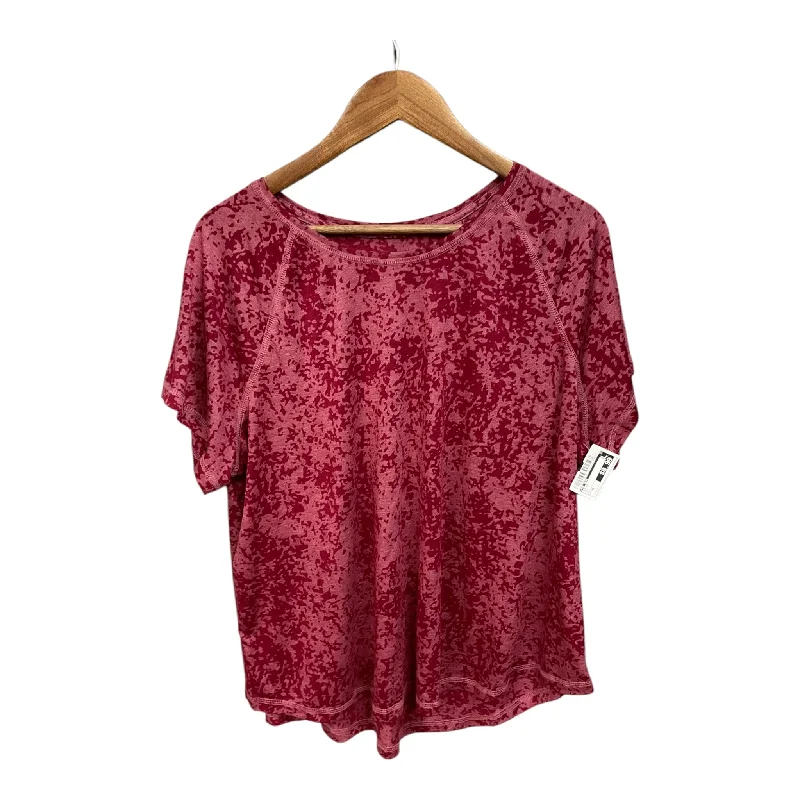 Athletic Top Short Sleeve By Tek Gear In Red, Size: Xl Polished Men's Silk