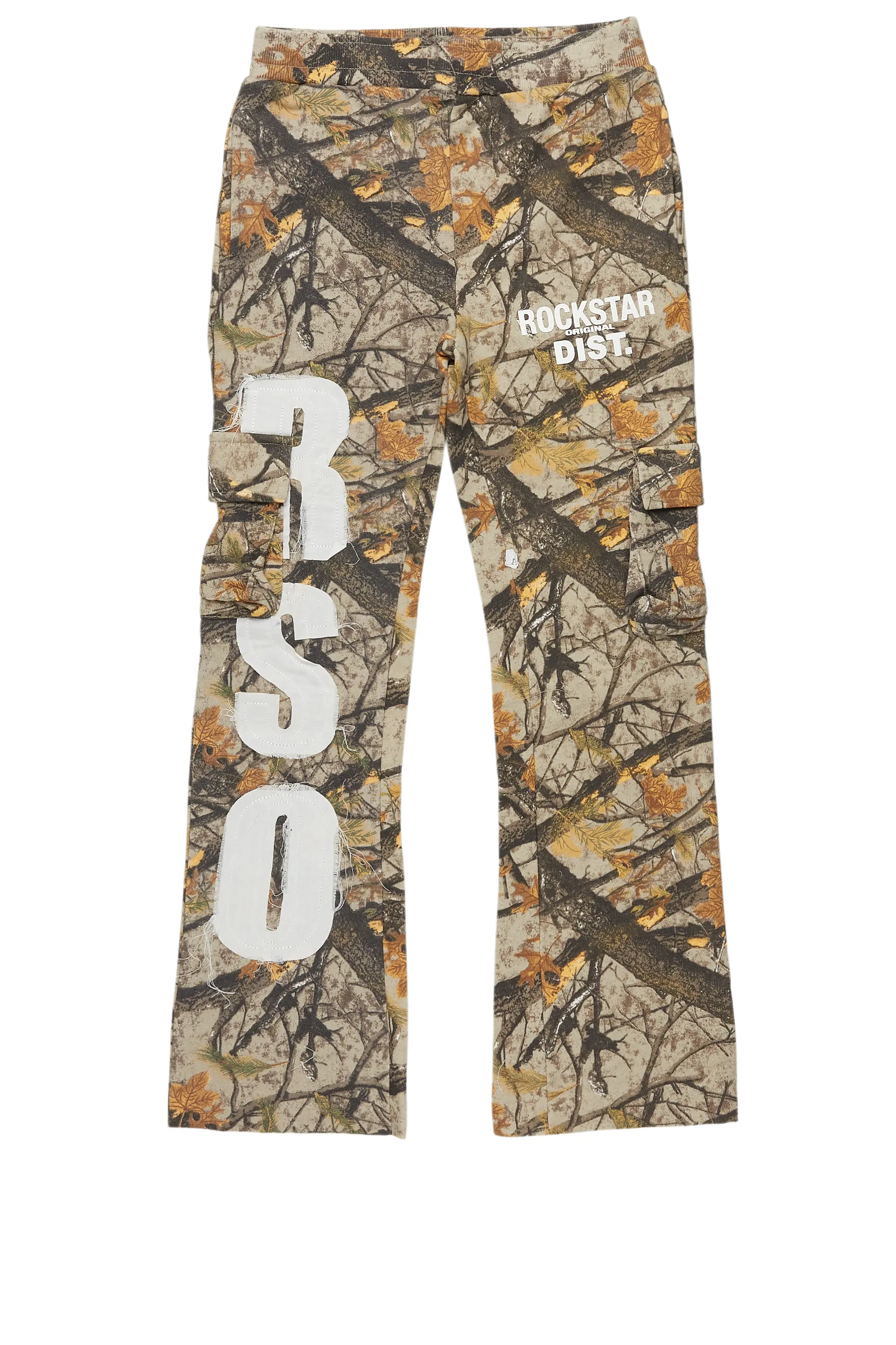 Boys Admir Tree Camo Stacked Flare Pant Sophisticated Men's French