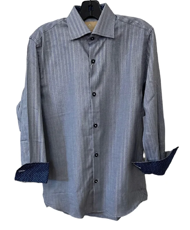 BOYS HERRINGBONE BUTTON UP - GREY Bohemian Men's Free