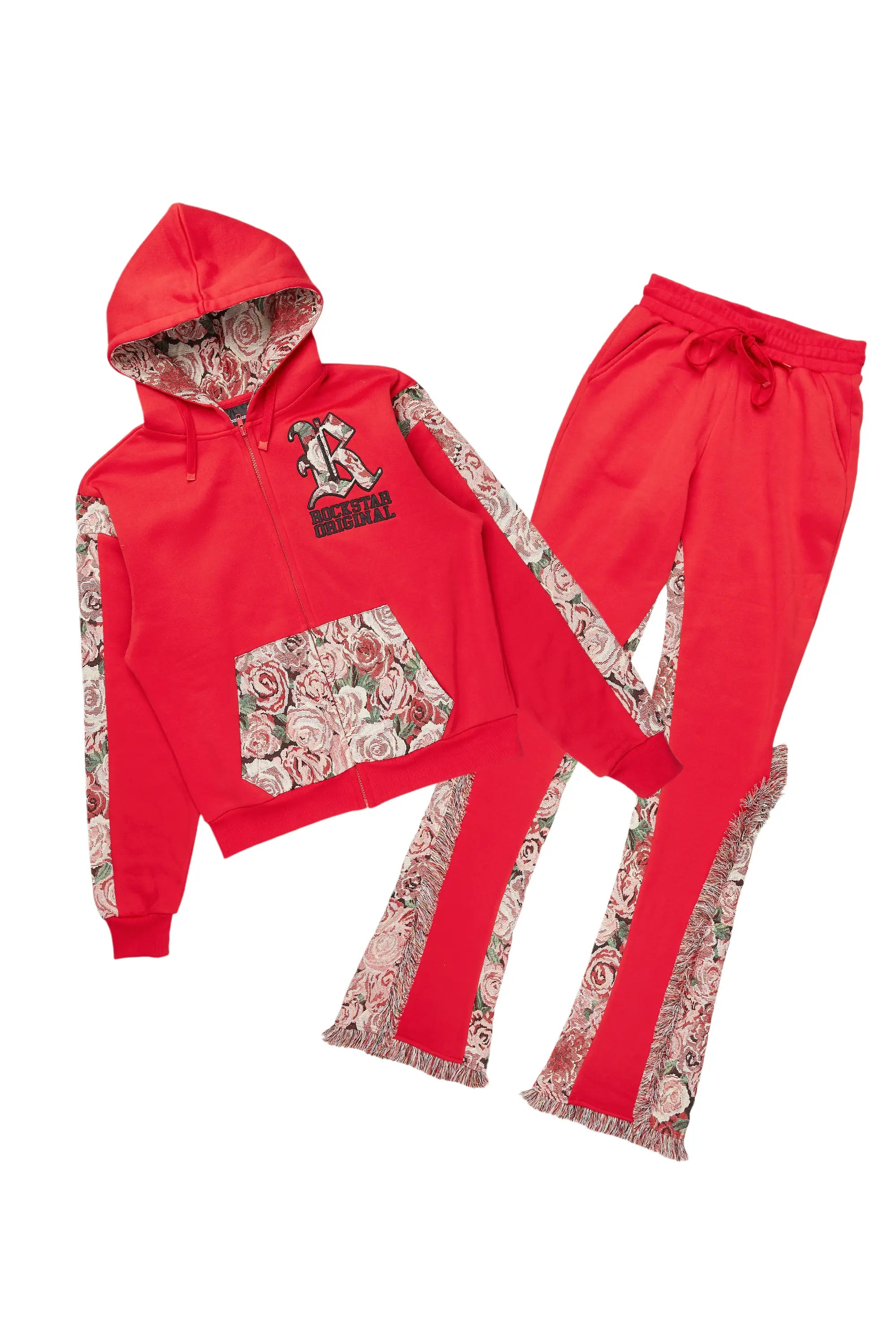 Linnea Red/Pink Tapestry Stacked Trackset Athletic Men's High