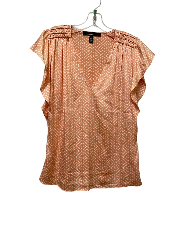 Top Short Sleeve By White House Black Market In Orange, Size: Xs Youthful Men's Anime