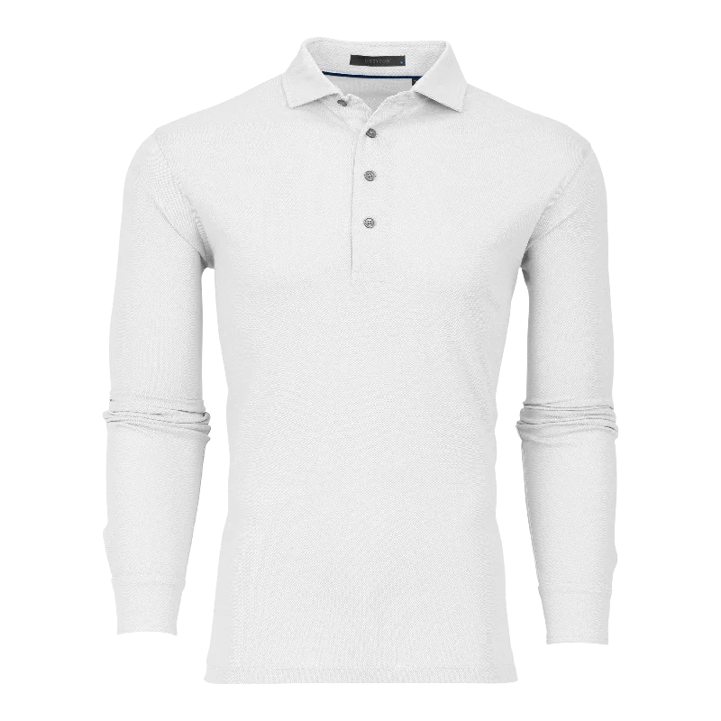 Omaha Long Sleeve Polo (Arctic) Practical Men's Multi