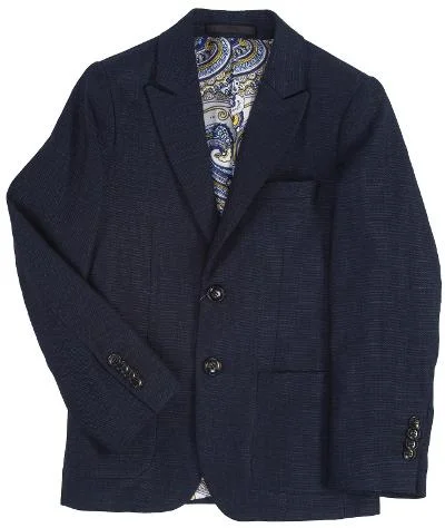 BOYS WHEELIN` N DEALIN` BLAZER - NAVY Vintage Men's 1970S Disco