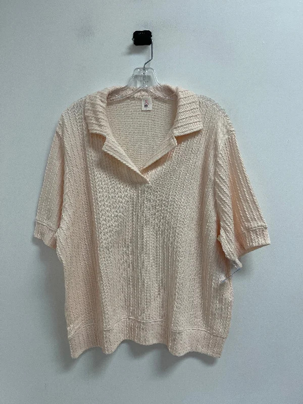 Top Short Sleeve By Clothes Mentor In Pink, Size: L Vacation