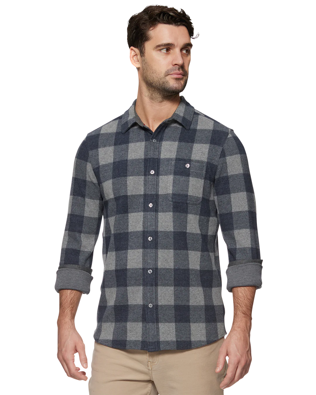 STRETCHY FLANNEL - CHARCOAL Dynamic Men's Moto