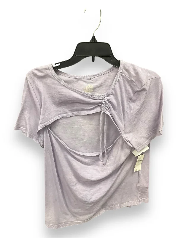 Top Short Sleeve By Pilcro In Purple, Size: L Elegant Men's Cashmere