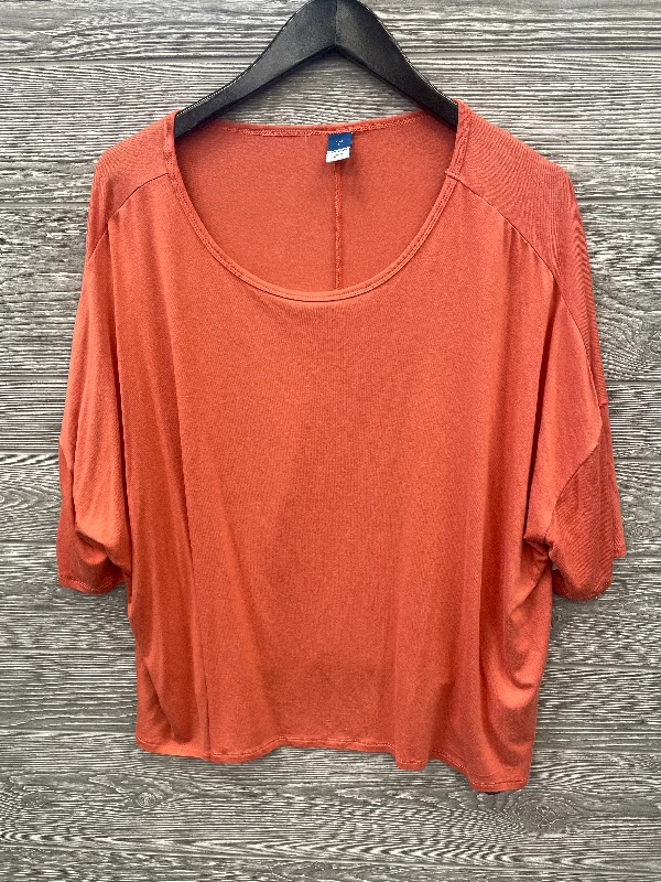 Top Short Sleeve By Old Navy In Orange, Size: L Vintage Men's 1970S Disco