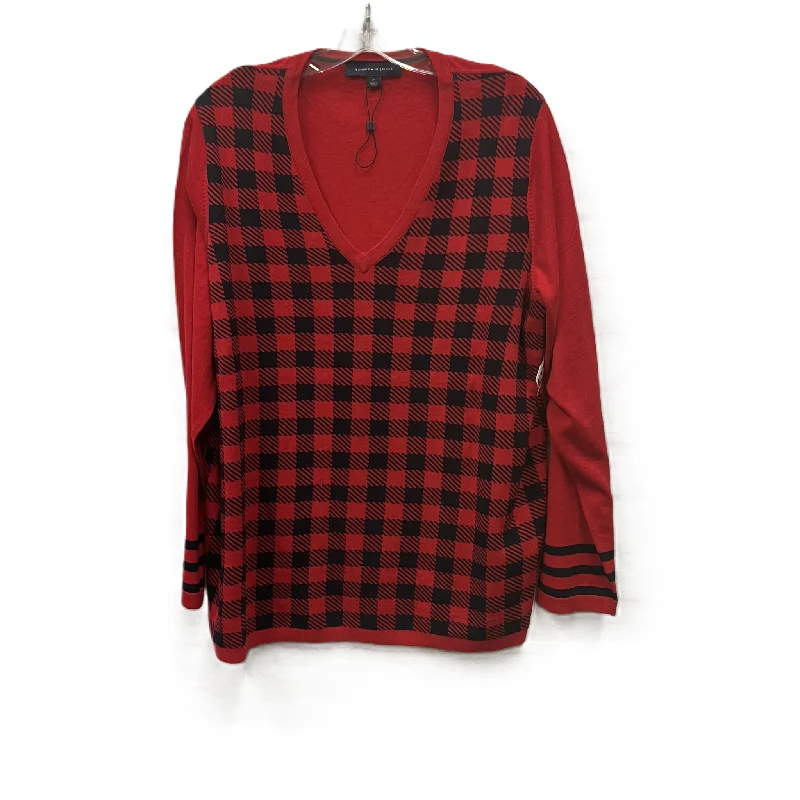 Sweater By Tommy Hilfiger In Red, Size: 2x Lumberjack