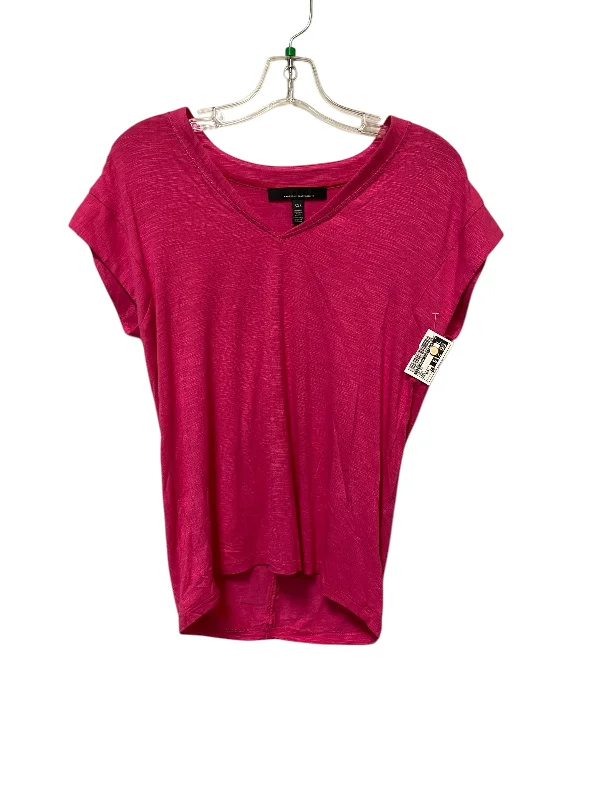 Top Short Sleeve By White House Black Market In Pink, Size: Xxs Classic Men's Pin