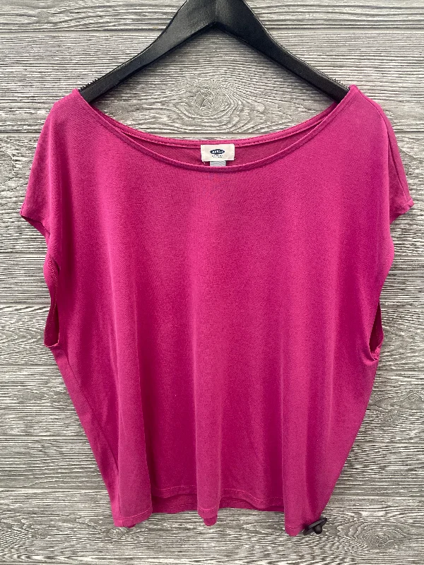 Top Short Sleeve By Old Navy In Pink, Size: L Dapper Men's 1920S