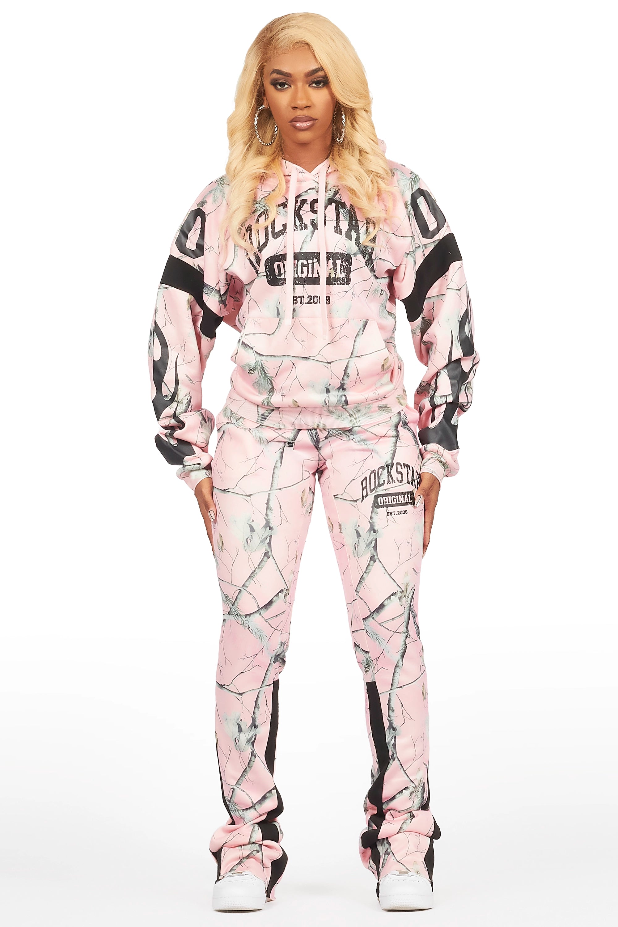 Ethelda Pink Tree Camo Super Stacked Trackset Cool Men's Skate