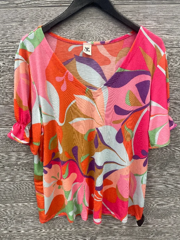 Top Short Sleeve By Sew In Love In Multi-colored, Size: L Practical Men's Multi