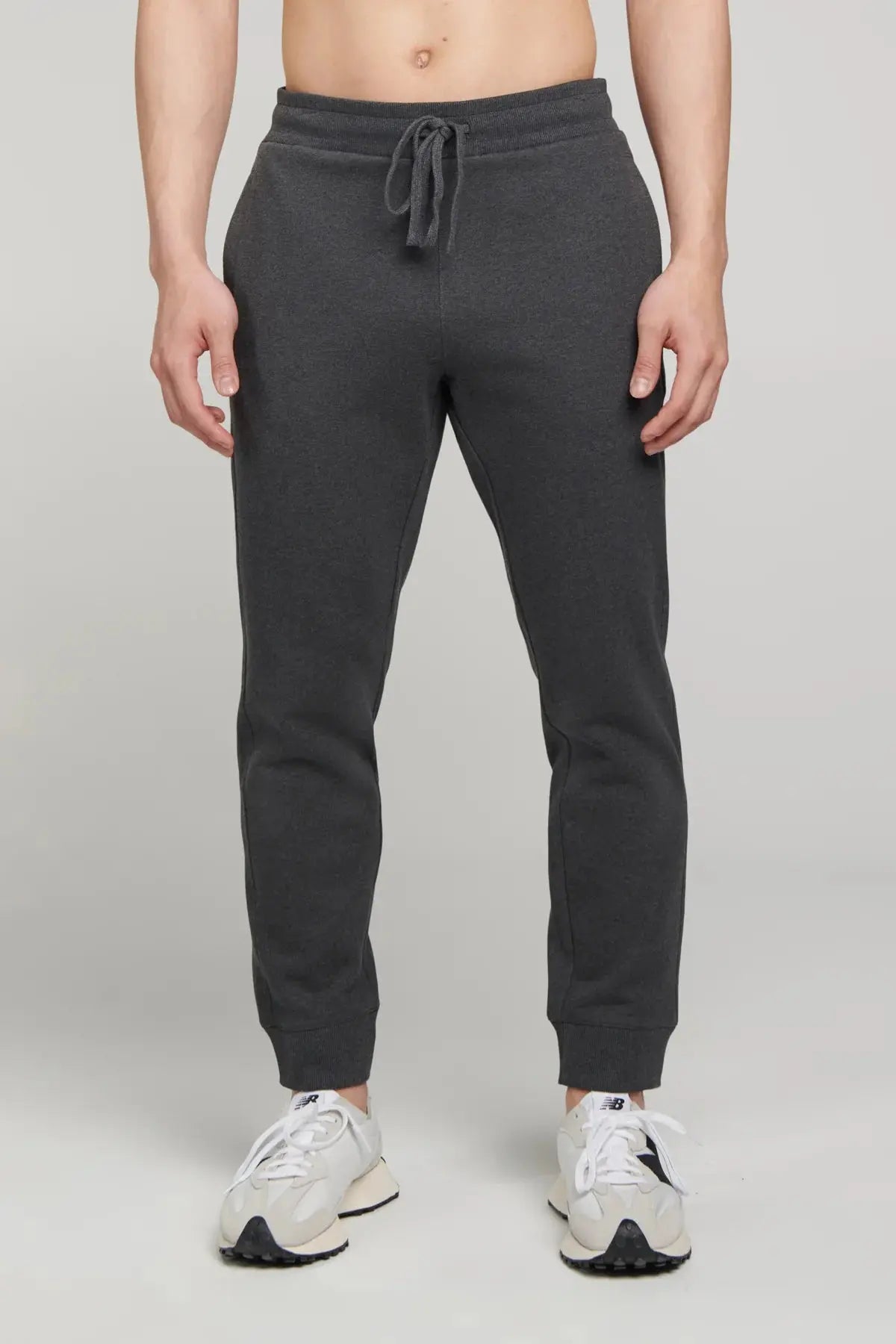 PURE & SIMPLE | Drawstring Sweatpant Charcoal Mix Trendy Men's Bucket