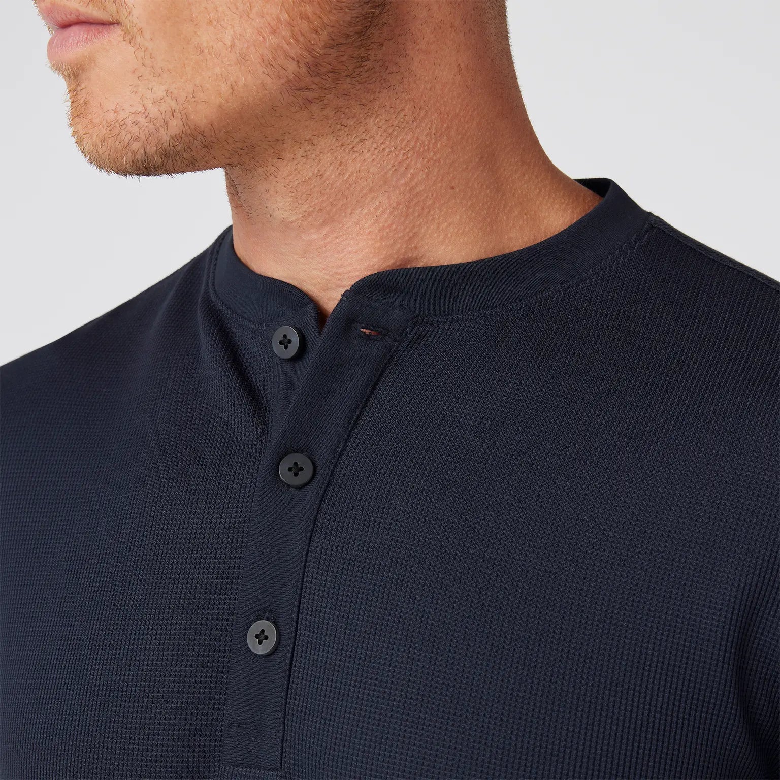 HENDERSON LS HENLEY - NAVY Organic