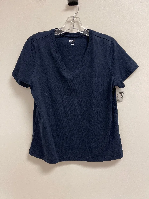 Top Short Sleeve By Lands End In Navy, Size: S Bold Men's Animal