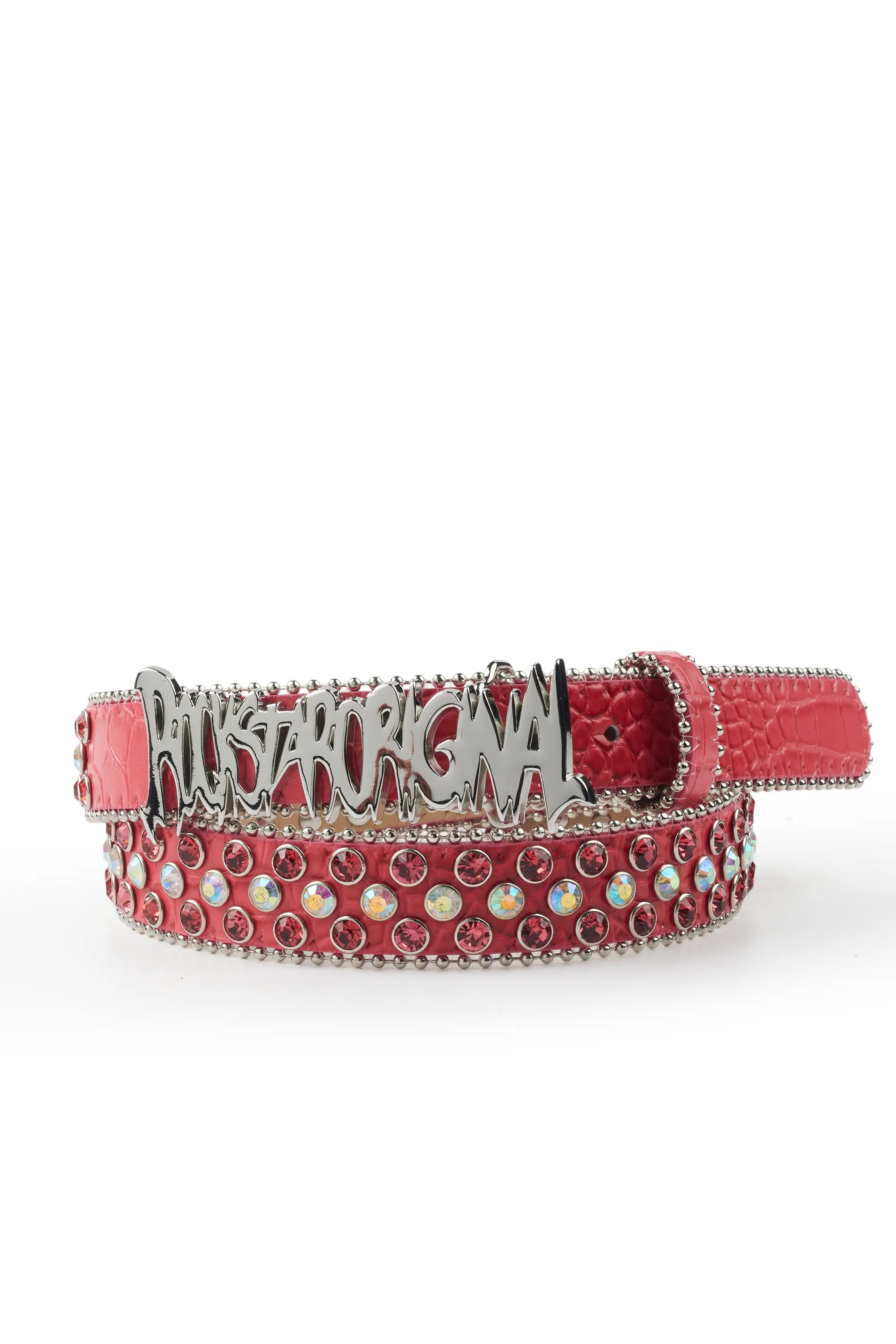 Sammy Pink Rhinestone Belt Practical Men's Multi