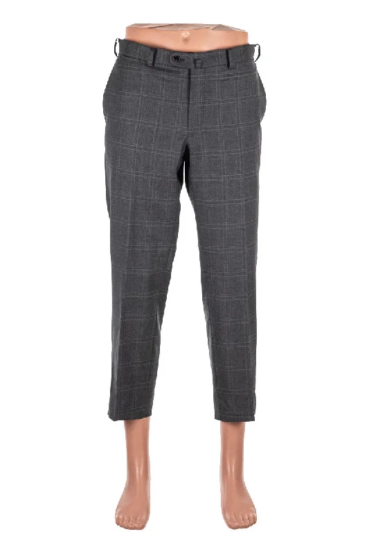 Grey Slacks Refined Men's Classic 