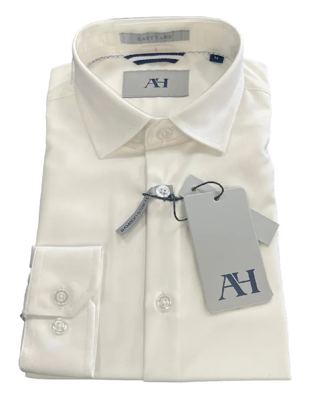 BOYS PERFORMANCE SOLID SHIRT - WHITE Adventure