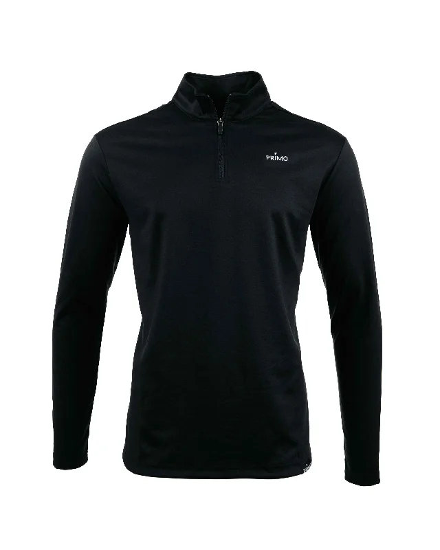 Black Classic Quarter Zip Refined Men's Velvet