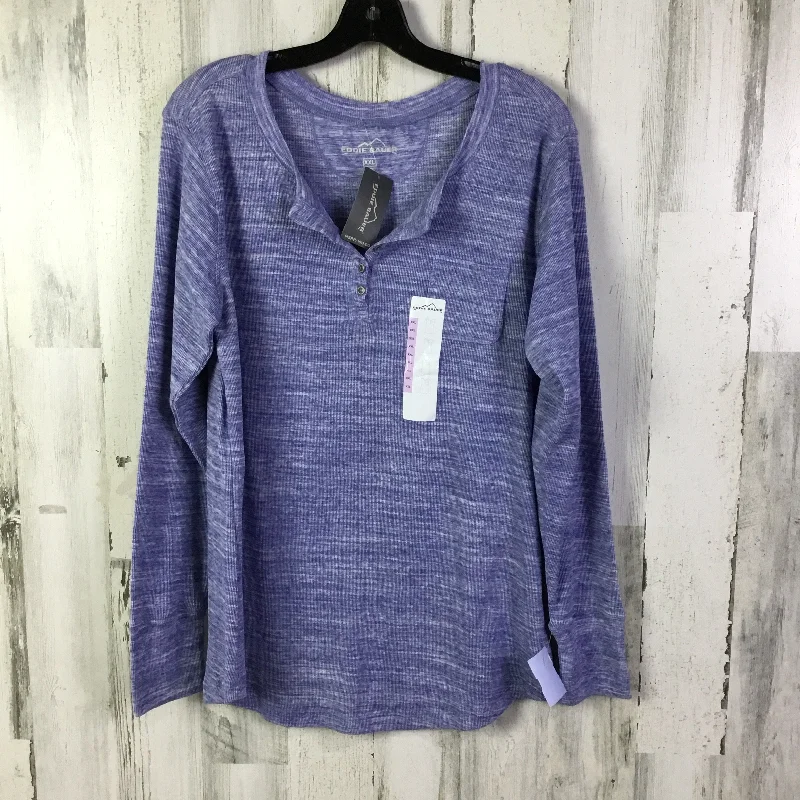 Top Long Sleeve By Eddie Bauer In Blue, Size: Xxl Dynamic Men's Moto