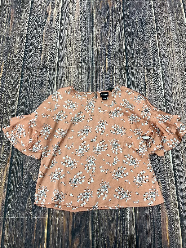 Top Short Sleeve By Liz Claiborne In Pink, Size: L Dapper Men's Bow