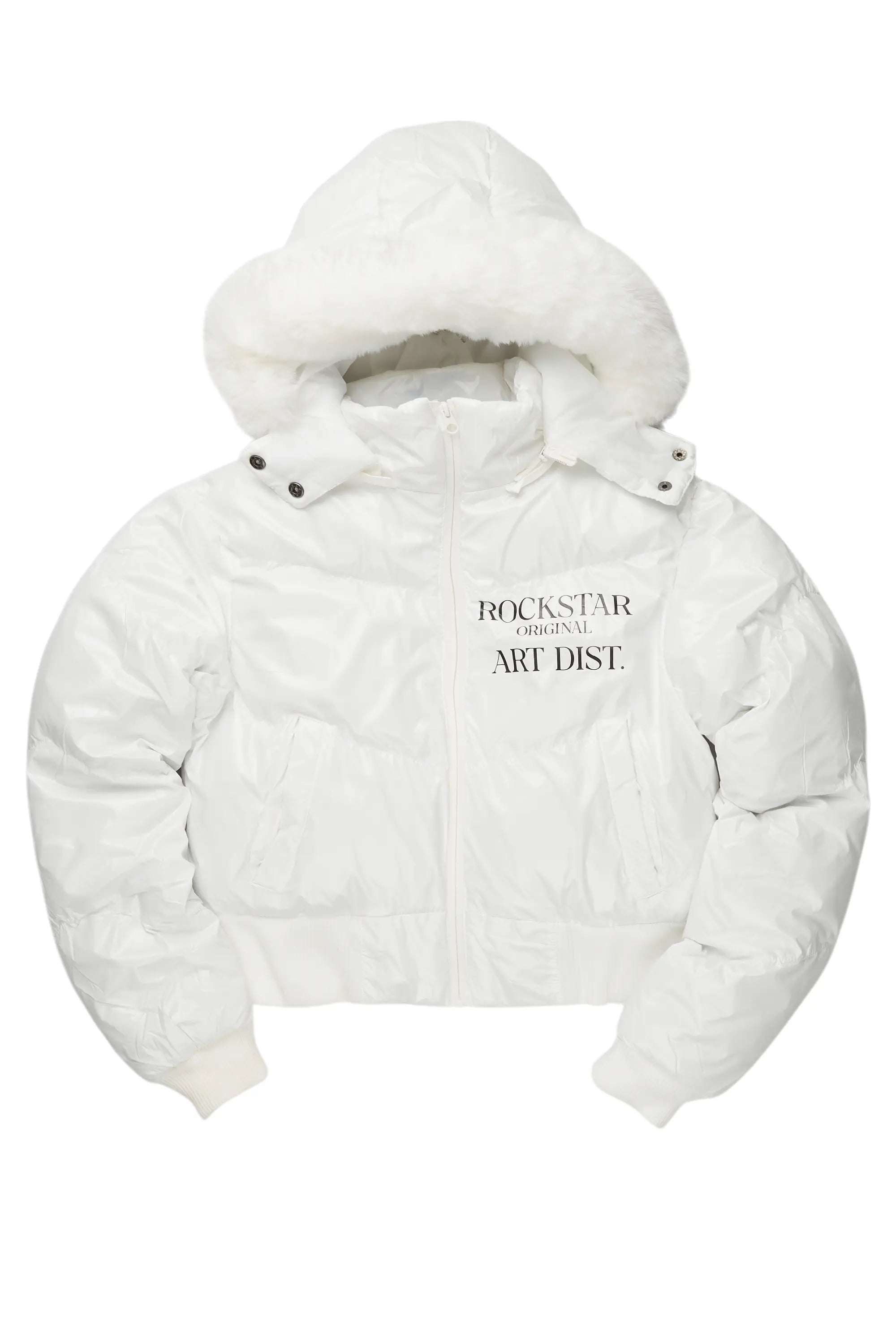 Destina White Puffer Jacket Sporty Men's Tennis