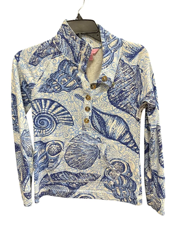 Top Long Sleeve By Lilly Pulitzer In Blue, Size: Xxs Earthy Men's Sustainable 
