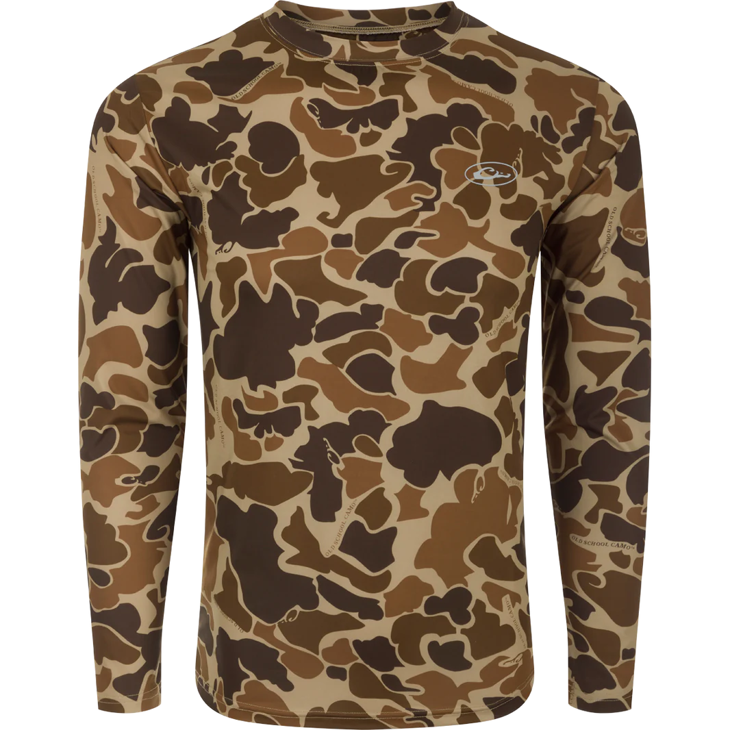 Drake EST Camo Performance Long Sleeve Crew