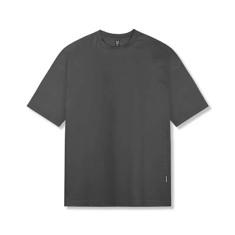 0824. Supima® Oversized Tee - Space Grey