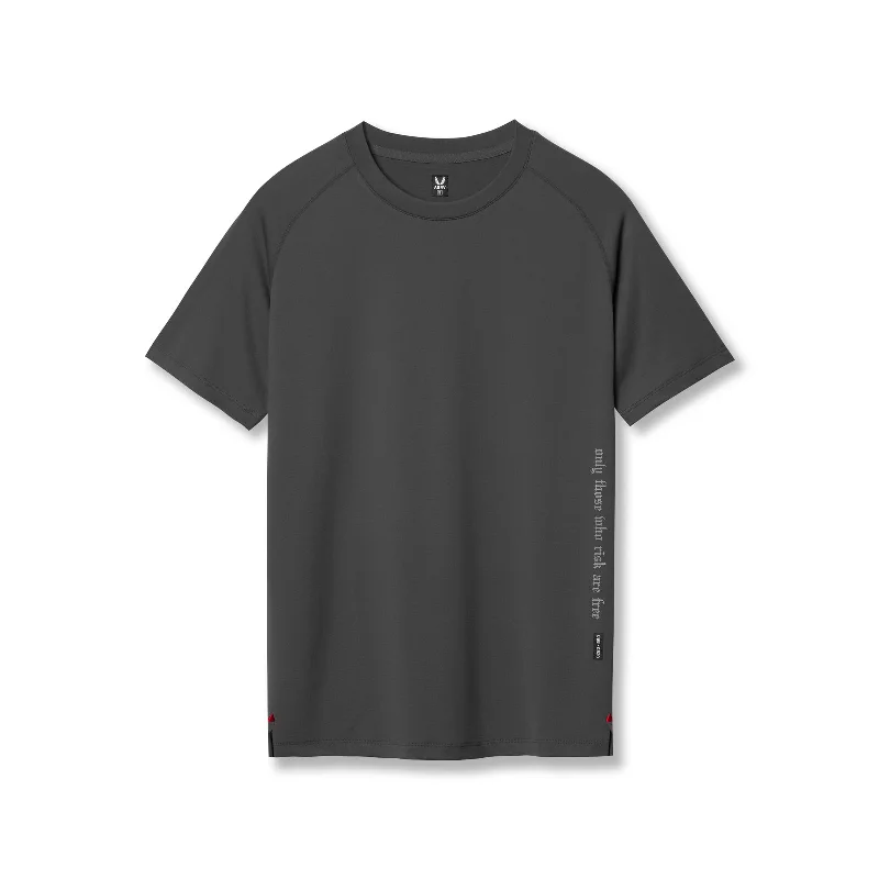 0839. 3D-Lite® 2.0 Lycra® Fitted Tee - Space Grey "OTWR"