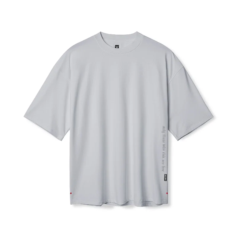 0841. 3D-Lite® 2.0 Lycra® 3/4-Sleeve Oversized Tee - Slate Grey "OTWR"