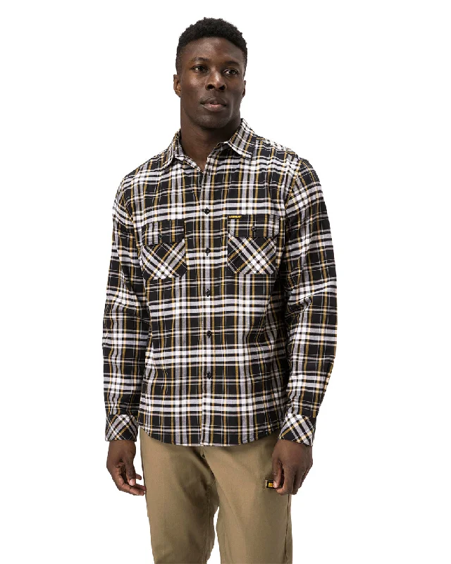 CAT Men's Plaid Long Sleeve Work Shirt