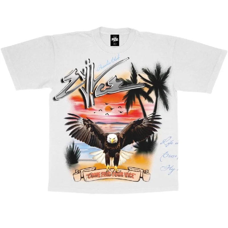 Evil Vice Paradise Flight Tee (White) S24-10