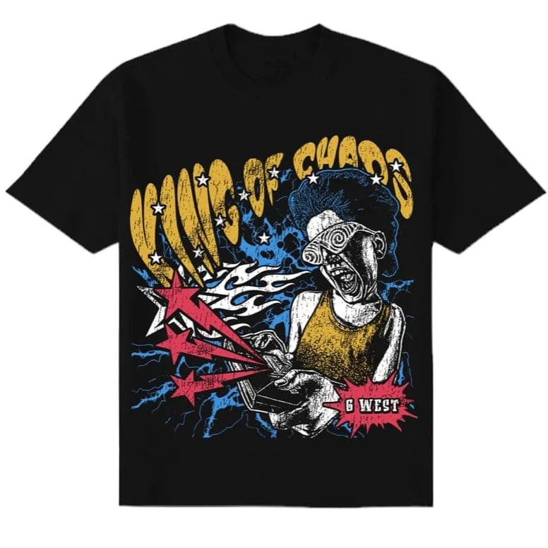 G West King Of Chaos Tee (Black/Multi) GWDTFL7009