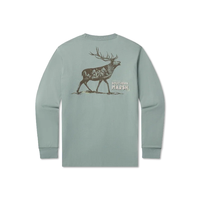 Starry Silhouette Tee - Elk - Long Sleeve