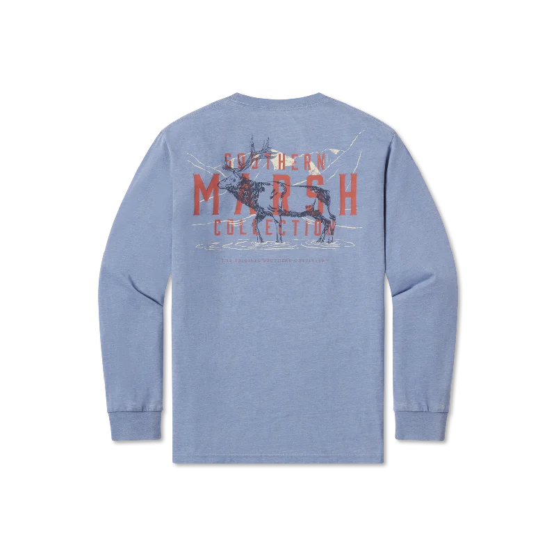 Youth SEAWASH™ Tee - Etched Elk - Long Sleeve