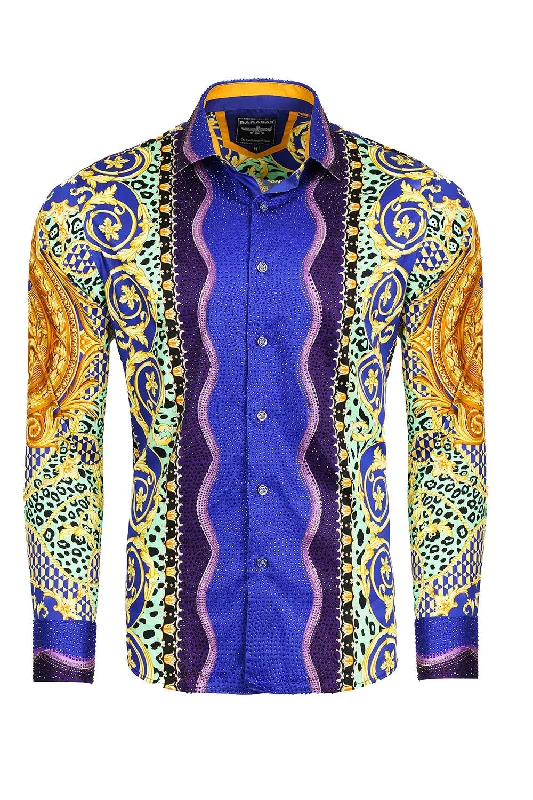 Glance of Medusa Rhinestone Long Sleeve Shirt