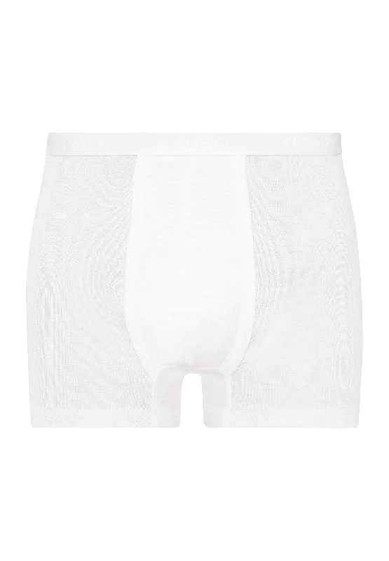 Cotton Pure Boxer Brief With Fly | White 73634-101