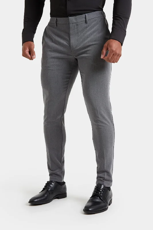 Athletic Fit Essential Pants in Charcoal Elegant Men's Cashmere Elegant Men's Cashmere