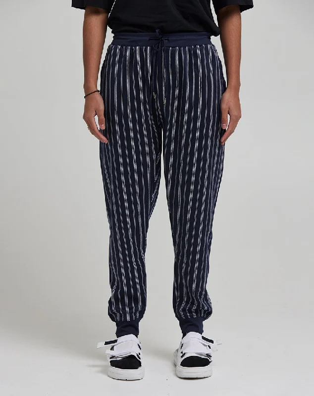 FILIP MEN'S STRIPED TRACK PANTS | NAVY