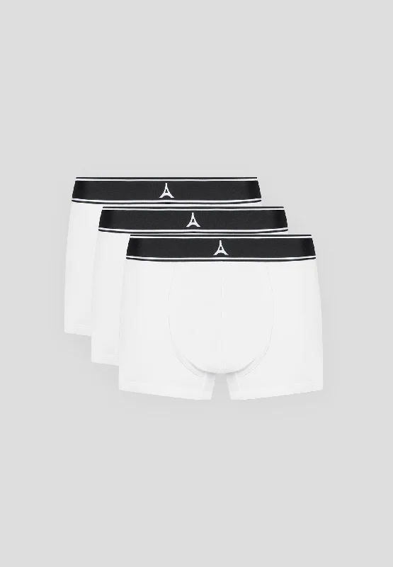 L'Eiffel Boxers Pack of 3 - White