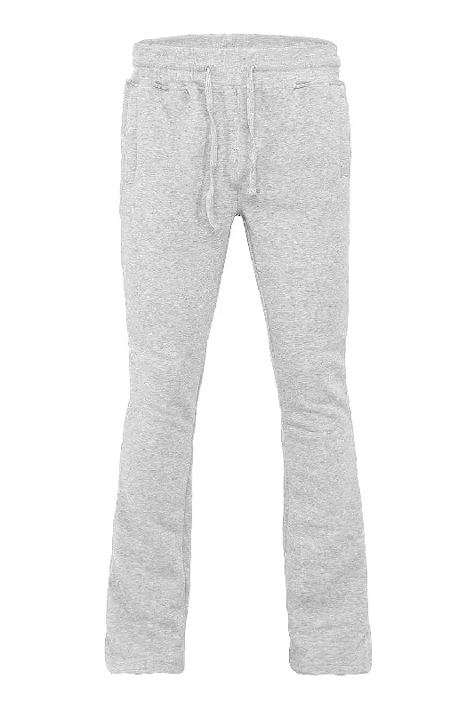 Men's Essential Slim Fit Flared Fleece Stacked Sweatpants Refined Men's Hand Refined Men's Hand