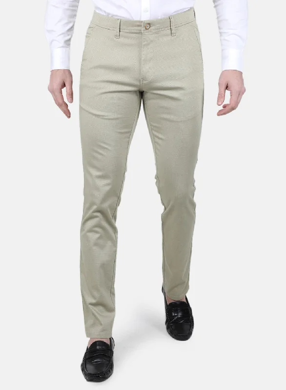 Men Beige Regular Fit Trouser Sophisticated Men's French Sophisticated Men's French