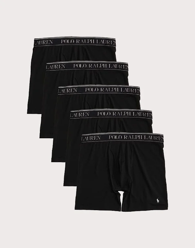 Polo Ralph Lauren Classic-Fit Microfiber Boxers 5-Pack