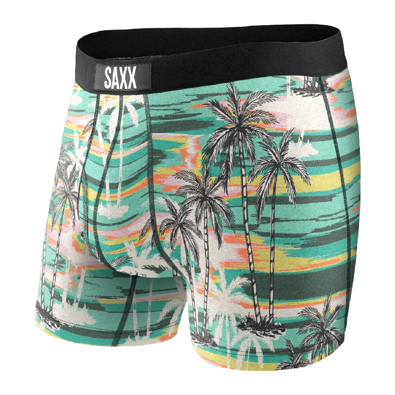 SAXX Ultra Boxer Brief - Green No Bad Days - SXBB30F NGB