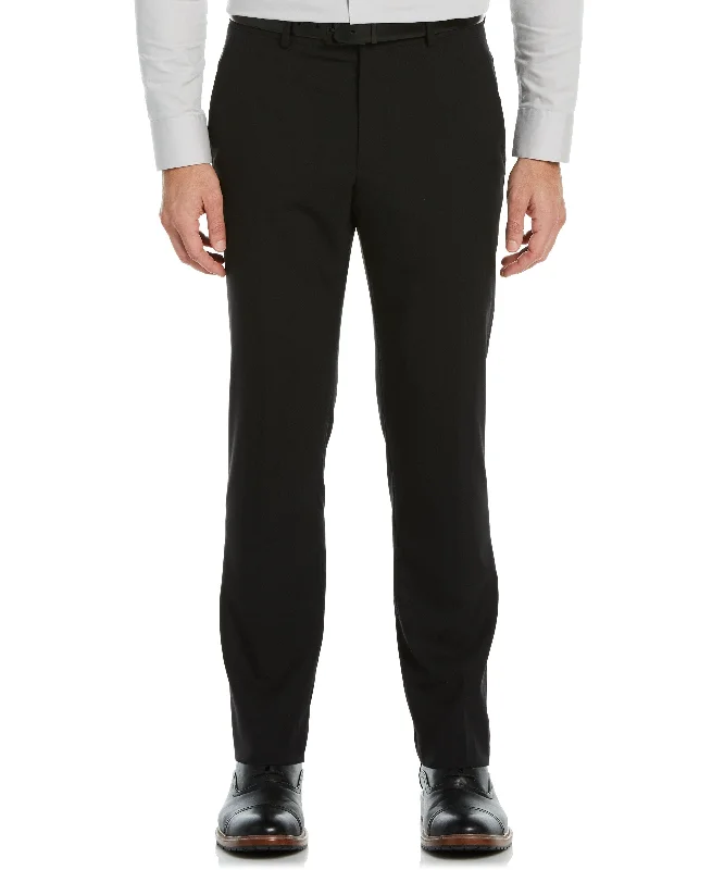 Slim Fit Black Stretch Wool Blend Suit Pant